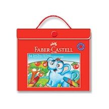 Faber-castell Pastel Boya Plastik Çantalı 24 Renk Çok Renkli