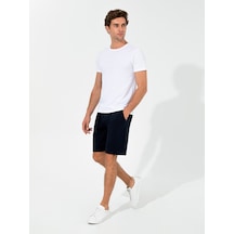 Cacharel Lacivert Comfort Fit Örme Şort