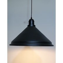Riolight Retro Siyah Içi Beyaz Tekli Metal Sarkıt Çap: 33Cm (538289274)