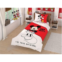 Taç Lisanslı Nevresim Takımı Tek Kişilik Çek Canlandır Mickey