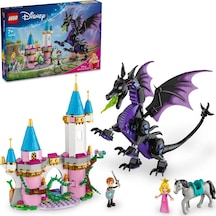 LEGO® │ Disney Princess Malefiz’in Ejderha Formu 43240 - 7 Yaş & Üzeri Çocuklar için Yaratıcı Oyuncak Yapım Seti (583 Parça)