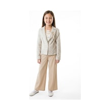 Xo Kids Kız Çocuk 3lu Alt Üst Takım 11-16 Yaş 6131 Bej