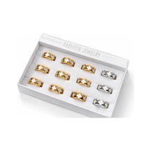 Fashion Jewelry 2 Gümüş Işıltılı Stil Yüzük Model De41ca Çok Renkli