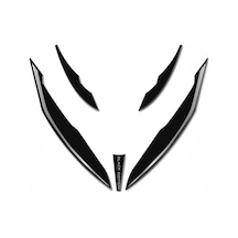 Mondial Drift L Far Üstü Kafa Grenaj Sticker Set Siyah-Gümüş Tasa