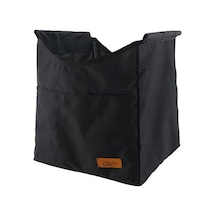 Cls Açık Katlanır Piknik Masa Depolama Asılı Çanta Taşınabilir Görünmez Cep Depolama Asılı Cep Büyük Cep Siyah