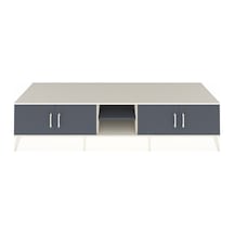 Kronos Tv Ünitesi 3 Raflı 4 Kapaklı 220x59x51 Aytaşı-antrasit Antrasıt/antrasıt - Aytası