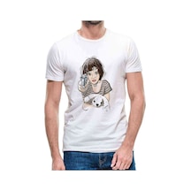 Leon & Mathilda The Professional Dog Baskılı Beyaz Erkek Tshirt