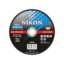Nikon Metal Flex Kesme Taşı 180x3.0x22 Mm Nık38005