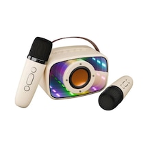 Mikado Md-57bt Endless 5w Bej Tf + Usb + Aux + Bt Destekli 2 Wireless Karaoke Mikrofon 1200mah
