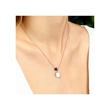 Azuris 925 Ayar Gümüş Güneş Kolye (358243660)