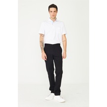 Siyah Premium Dokulu Klasik Pantolon Siyah
