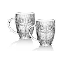 2li Kristal Lüks Cam Kupa Büyük Boy Kupa 500ml