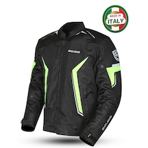 Scudo Roma 4 Mevsim Erkek Motosiklet Ceketi Siyah/sarı
