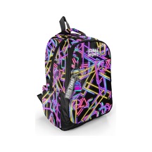 Coral High Kids Siyah Renkli Neon Desenli Üç Bölmeli Okul Sırt Çantası 33248 Siyah