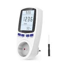 Enerji Maliyeti Ölçüm Cihazı, Elektrik Maliyeti Ölçüm Cihazı, Lcd Ekranlı Ve Rastgele Modlu Priz, Güç Ölçü
