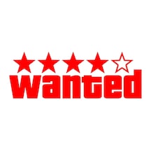 Wanted Motorsiklet, Laptop, Cam, Kask, Araba Sticker 18x7 Cm