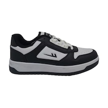 Zerhan 8555 Unisex Siyah Beyaz Bağcıklı Şık Spor Ayakkabı