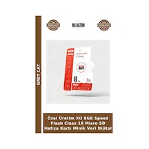 Özel Üretim Xo 8gb Speed Flash Class 10 Micro Sd Hafıza Kartı Minik Veri Dijital
