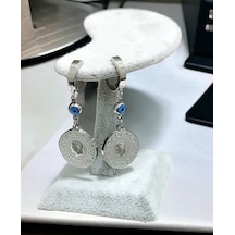 Kadın Ata Model Gümüş Renk Çelik Küpe Çelik