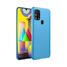 Newface Samsung Galaxy Uyumlu M31 Kılıf Nano İçi Kadife Silikon - Mavi Diğer