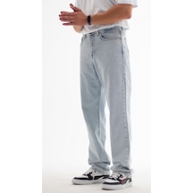 HLT Jeans Erkek Baggy Fit Likrasız Rahat Kesim %100 Pamuk Loose Jean Pantolon Wıllıam 001