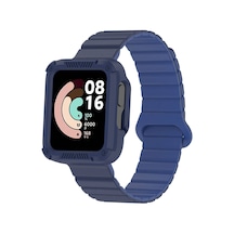 Xiaomi Redmi Watch 1 Silikon Kordon Nvth Krd-105 Strap Kayış-lacivert