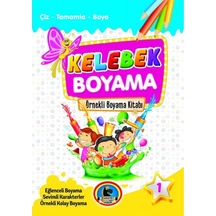 4E Boyama Kitabı Kelebek Örnekli Renkli 32 Syf