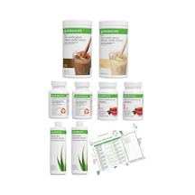 2'li Eko Set 2 Ahududu Shake + 2 Şeftali Çay + 2 Thermo + 2 Aloe Vera + Diyet Listesi Hediye