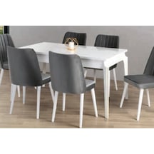 Bera Beyaz Başak Açılabilir Masa Beyaz