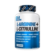 Evlution L-arginine + L-citrulline Nitrix Oxide 120 ...