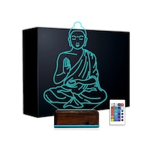 Luvivia Yoga Buda 3d Lamba - Masa Gece Lambası Şeffaf
