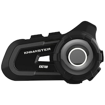 Knmaster KN2100 Motosiklet Kask İnterkom Bluetooth Intercom  Kulaklık Seti Siyah