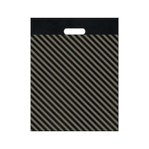 Naksan Takviyeli Siyah Çizgili Poşet 23x36 Cm No:2 50 Adet