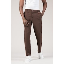 Akçaylar Yazlık Astarsız Arka Beli Lastikli Geniş Paça Yarım Baggy Kumaş Pantolon Kahverengi Akçaylar Yazlık Astarsız Arka Beli Lastikli Geniş Paça Yarım Baggy Kumaş Pantolon Kahverengi