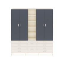 Arges Dolap 9 Raflı 10 Çekmeceli 2 Askılı 220x30x243 Aytaşı-antrasit/aytaşı Antrasıt/aytası Arges Dolap 9 Raflı 10 Çekmeceli 2 Askılı 220x30x243 Aytaşı-antrasit/aytaşı Antrasıt/aytası