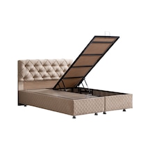 Setaymobilya Baza, Vita Çift Kişilik Bej Baza + Başlık Seti, Setay