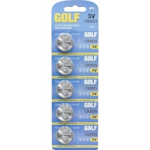 Golf CR2025 3V Cr-2025 Lityum Pil 5'li Paket