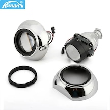 Lens-ver8.1 Mavi-maskeli-smax-araba Stil 2.5 İnç Bi-xenon Hıd Projektör Farlar Lens Volkswagen Tiguan İçin 3.0 '' + Ada