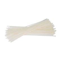 1000 Adet Beyaz Plastik Cırt Kelepçe Kablo Bağı 4.8x300mm