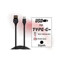 Ttaf T-CHR-02-3 USB-A To USB-C 2.4 A Çelik Zırhlı Şarj Data Aktarım Kablosu