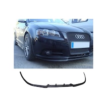 Audi A3 S3 8P 2004 - 2008 Ön Lip Mat Siyah Ön Tampon Lip