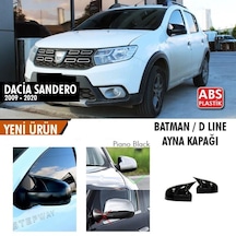 Dacia Sandero 2009 - 2020 Batman Yarasa Ayna Kapağı (parlak Siyah)