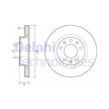 DELPHI BG4700C FREN DİSKİ TK ÖN BOYALI PEUGEOT 308 II 07/13- 266M