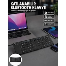 Katlanabilir Bluetooth Klavye 3 Cihaz Bağlantılı K Zzkb07-1-155c1