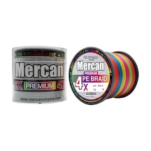 Mercan Pe Örgü Premium 4X İp 500 M Multı Color Misina