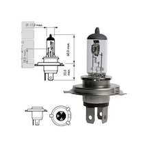 Trıfa 24V H4 Ampul 100 90W 43T Germany N11.4957