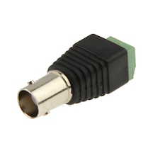 Sones Cctv Kameralar İçin 10 Adet Yeşil Güç - Bnc Koaksiyel Dişi Adaptör Konnektörü