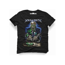 Tshirthane Megadeth Rock Metal Müzik Baskılı Erkek Dar Kesim Sli