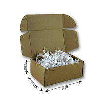 12,5x20x7,5cm Kilitli Dayanıklı E-ticaret Karton Kargo Kutusu 100 Adet