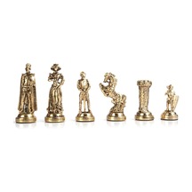 Satranç Taşı İsteyene Gifthome Orta Metal Parlak İng
